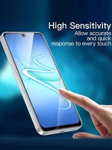 2pcs - Transparent HD 0.2 Second Fast Fingerprint Unlock Shockproof, Dropproof, Scratchproof, Fingerprint-Free, Bubble-Free Full Coverage Tempered Glass Screen Protector Compatible With SamsungGalaxy A07 5G/A16 5G/A17 5G/A26 5G/A27 5G/A36 5G/A37 5G/A55/A56 5G/A57 5G Practical Birthday Anniversary Gift Mobile Phone Accessories For Family And Friends - Clear - View 4