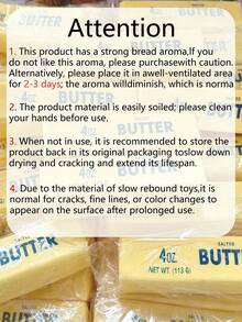 Slow Rising Cream Bar, Anti-Stress Cream Bar, Soft And Elastic Cheese Bar, Prank Prop, Perfect Gift For Holidays, Birthdays, Christmas Parties - Rectangle - View 9
