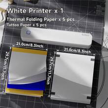Printer Tanpa Tinta Portabel ORICO-A4, Cetak Hitam Putih, Tidak Membutuhkan Tinta, Terhubung ke Smartphone untuk Mencetak, Mendukung Kertas Termal 210-216mm, Baterai Terintegrasi, Kecepatan Cetak Cepat, Cocok untuk Penggunaan di Rumah, Kantor, dan Luar Ruangan, Ringan dan Portabel - MultiWarna - View 12