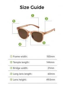 Beneunder Boston Frame Lightweight Foldable Fashion Glasses FD014 - Orange - View 8