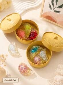 Soft & Squishy Dumpling And Bun Squeeze Toys, Cute Food-Inspired Stress Relief Toys With Glitter Gel And Foam Beads, Soft Slow Rebound Sensory Toys For Stress Relief, Sensory Play, Desk Fidget, Party Favors, Classroom Rewards, Gift Bags And Prizes - Multicolor - View 7