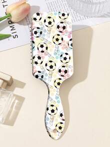 1pc Hot-Selling World Cup Football Element Printed Air Cushion Massage Scalp Detangling Hair Styling Comb - Multicolor - View 7