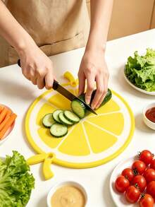1pc Plastic Cutting Board, Chopping Board, Suitable For Meat, Cheese, Bread, Vegetables And Fruits, Home And Dorm Use, Kitchen Gadget, Family Gift - View 3