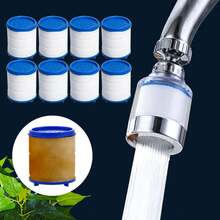 1 buah Filter Keran Kamar Mandi, Filter Keran, Pemurni Filter Keran Putar, Filter Air Wastafel Dapur untuk Menghilangkan Klorin, Fluorida, Logam Berat, dan Air Sadah dari Dapur dan Kamar Mandi Rumah - Filter Aerator - View 2