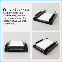 2.5" To 3.5" SSD/HDD Drive Mounting Bracket ABS Hard Drive Tray Adapter, For Computer Hardware Upgrade - View 3