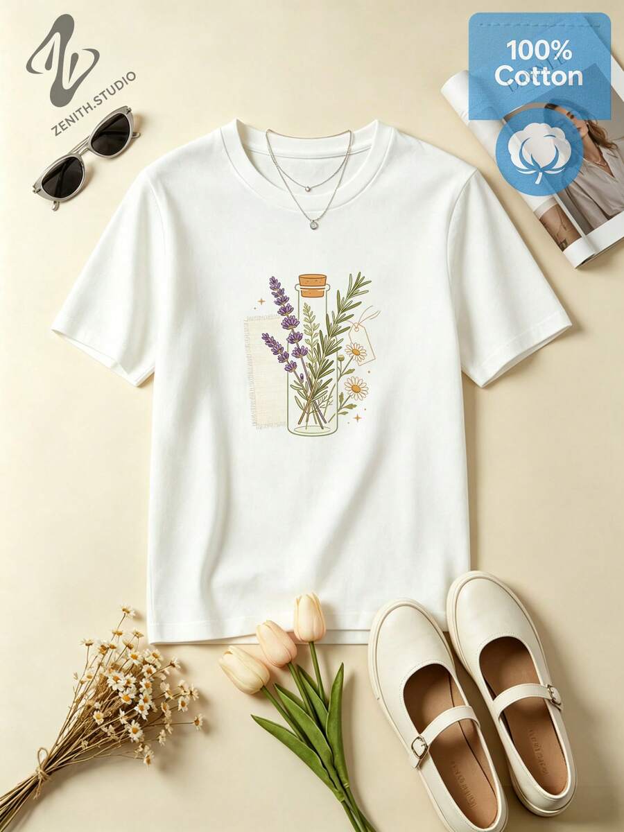 Women T-Shirts - 白色 - 查看 1