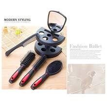 Women's Hair Styling Comb 5-Piece Set, Styling Tool Kit Including Curling Comb, Anti-Static Comb, Hair Care Set And Mirror, No Static, Create Beautiful Makeup Look (Multi-Color) - Multicolor - View 2
