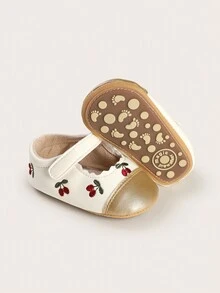 Frühling und Sommer Prinzessinnenstil weiße Schleife Baby Erstschritte Schuhe für Mädchen Kleinkind Lauflernschuhe Babyschuhe Herbst - Gold - Übersicht 2
