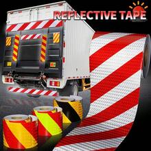 5cm*3 Meters Reflective Warning Tape Waterproof PVC Material Night Sticker Outdoor Use Suitable For Clothing And Trailer Marking (Actual Product Without Paper Core) - Multicolor - View 2