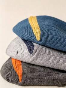 5 Pairs Men's All-Season Sports Socks, Comfortable Breathable Outdoor Casual Short Socks - Multicolor - View 5