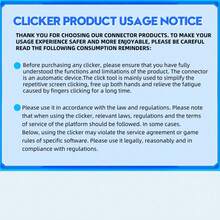 Auto Clicker For Smartphones, Automatic Fast Clicking Device For Phone Screens, Rapid Finger Simulation Continuous Auto Clicking, Suitable For Games, Live Stream Likes, Unlimited Live Stream Clicks - Black - View 8