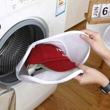 Hat Washing Protection Cover, Baseball Cap Laundry Storage Bag, Reusable Hat Washing Mesh Bag, Home Laundry Hat Care Accessory, Travel Hat Protection Cover, Daily Hat Cleaning Storage Bag, Washing Machine Hat Protection Cover, Outdoor Travel Hat Storage Tool, Daily Use - Multicolor - View 8