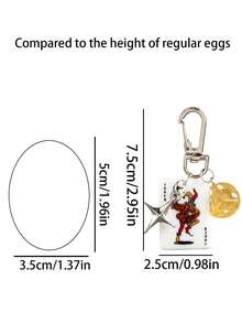 1pc/3pcs Playing Card Dice Star Keychain, Keychain Accessories,Joker Ace Heart Spade Alloy Bag Pendant, Fashion Hanging Charm Holiday Gift,Party Gifts - Multicolor - View 8