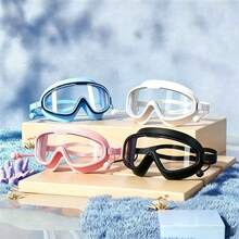 1pc Swimming Goggles, Leak-Proof Function, Anti-Fog Design, Suitable For Swimming Pools And Water Parks, Fit For Boys, Girls, Teenagers - A - View 4