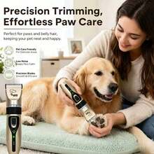 Dog Clippers Grooming Kit For Dogs Cats Pets | Low Noise, Rechargeable Cordless, Long Battery Life, Simple For Beginners, 4 Guide Combs, Removable & Rinsable Blade - Multicolor - View 3