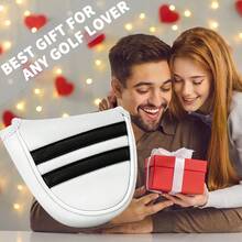 Funda de Cabeza de Palo de Golf Minimalista de Doble Polo, Funda de Cabeza de Putter de Golf, Funda de Putter de Diseñador, Material de PU Bordado Premium, Adecuada para Palos de Golf, Excelente Opción de Regalo - Multicolor - Ver 7