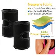1PC Neoprene Arm Sleeve With Bowknot Anti-Sweat Band, Suitable For Fitness, Running, Cycling, As Sports Protective Gear, With Anti-Slip Fixing Strap Function - Multicolor - View 7