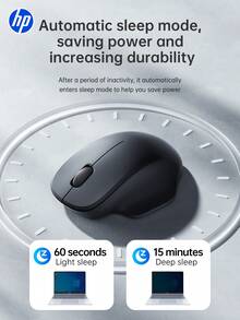 HP S1000 Plus Cute Silent Wireless Mouse, 2.4GHz Portable USB Mouse, Plug And Play, Suitable For Computer Laptop, Perfect Holiday Gift. - View 10