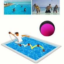 1pc Water Floating Ball - Elastic Beach Ball, Colorful Soft Elastic Pool Ball, Suitable For Swimming Pool, Beach And Outdoor Activities | Fun Pool Accessory, Beach Essential, Pool Float - Multicolor - View 3