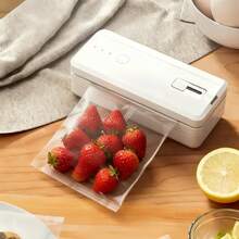 Portable Sealing Machine, 1300mAh Battery, USB Rechargeable, Quick Sealing, Ideal For Resealing Snacks And Plastic Bags To Keep Food Fresh, Perfect For Kitchen Use, Mini Food Storage Sealer, Great For Holiday And Birthday Gifts - Multicolor - View 12