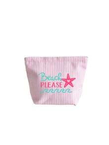 Women's Summer Beach Travel Tote Bag Set - Vintage Striped Tote Bag With Matching Mini Bag - Large Canvas Pink And White Striped Shoulder Bag With Starfish And Letter Print, Foldable Canvas Shoulder Bag, Summer Essential Waterproof And Sand-Resistant Travel Bag, Perfect For Beach Trips, Pool Days, Shopping And Daily Use, Suitable For Women, Travelers And Beach Lovers, Ideal For Spring Break And Gifts, Teacher's Day, Birthday Gifts - Multicolor - View 14