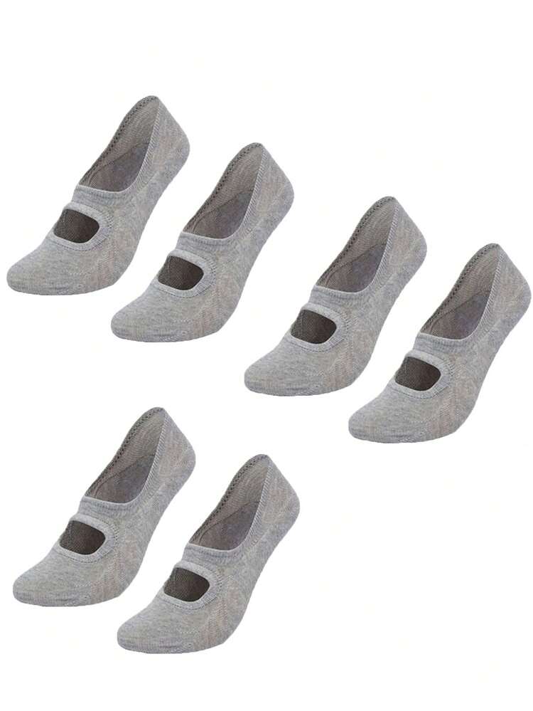 ZHIYITANG 3 Pairs Women No-Show Socks, Round Toe Non-Slip Sports Socks For Dance, Pilates, Yoga Workout, Breathable Lightweight Low-Cut Hidden Socks For Casual Everyday Wear, Spring/Summer, Fall Socks - Multicolor - View 9