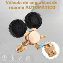 Manómetro Regulador De Nitrógeno Con 150cm Manguera - amarillo - Ver 4