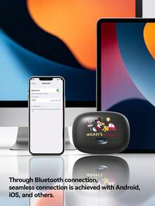OTN Mini LX15 官方 Disney 聯名耳機，亮色卡通設計，支援單聲道與立體聲模式無縫切換，兼容 Android、iOS 及其他主流系統 - 查看 10