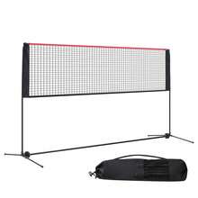 Portable Badminton & Pickleball Net Set, 10 FT Adjustable Sports Net With Carry Bag For Indoor & Outdoor Games, Red & Black - Red - View 6
