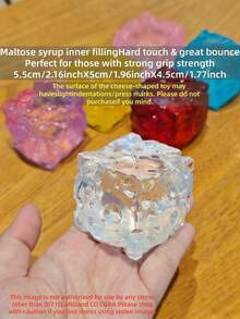 Glacier Jumbo Clear Cheese Squishy Toy - Multicolor - View 21