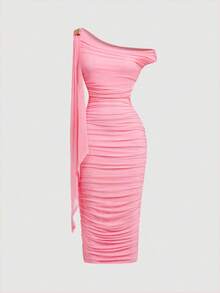 Women Short Dresses - Navy Blue - View 2