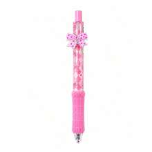 1/4pcs Retractable Pens, 0.5Mm Fine Black Ink,Three-Dimensional Bowknot Design, Sponge Handle Comfortable Soft Grip, Back To School, First Day Of School - Multicolor - View 12
