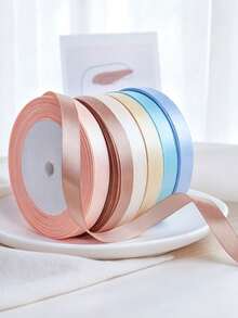 Satin Ribbon Gift Wrapping Silk Ribbon, Multi-Color Options Suitable For Gift Wrapping, Wedding Decoration, Floral Arrangement And Handmade Crafts - Gift Wrapping Essentials | Elegant Satin Ribbon | - View 6