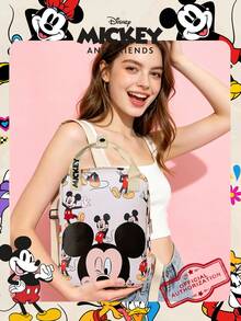 1 Pc Disney Officially Licensed Mickey Mouse Pattern Backpack, Casual Daily Backpack | School Bag | Sports Bag | Cartoon Backpack | Knapsack, Perfect For Women/Students/Teens/Graduates, Essential For Daily Use, Outings, Travel, Shopping And Back To School Season - Multicolor - View 9