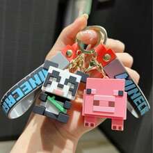 Minecraft سلسلة مفاتيح أكريليك مسطحة، تتميز بتصميم وردي أيقوني من اللعبة، قلادة أكريليك متينة وخفيفة الوزن مع حلقة مفاتيح معدنية فضية وسلسلة قوية، مثالية للمفاتيح والحقائب وحقائب الظهر والأمتعة والإكسسوارات اليومية [2 أسلوب يتم إرسالهما عشوائيًا] - متعدد الألوان - مشاهدة 6