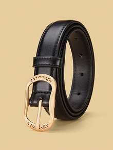 2/1pc New Simple Versatile Pin Buckle Belt For Women, Casual Waist Strap For Student Daily Commute & Jeans - Multicolor - View 5