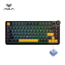 AULA AU75 Customized Mechanical Keyboard, 81 Keys With Knob, Three-Mode Connection (Bluetooth/2.4G Wireless/Wired), RGB Backlight, Gasket Structure, Full Hot-Swappable, PBT Keycaps, 4000mAh Battery, Suitable For Gaming And Office - View 12