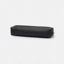 1pc Best-Selling INS Minimalist PU Leather Pencil Case, Suitable For Office And Travel Use, Multi-Functional Student Cute Girl Style Makeup Brush Storage Bag, Cosmetic Bag, Eyebrow Brush Storage Bag, High-Quality Artificial Leather Pencil Case - Multicolor - View 16