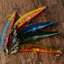 Set Umpan Pancing Minnow Jarak Jauh dengan Suara Mengapung dan Efek Suara, 5 Warna - MultiWarna - View 6