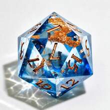 Set Dadu Resin D&D, Dadu Permainan Peran (RPG) Sharp Edge (D&D) - MultiWarna - View 2