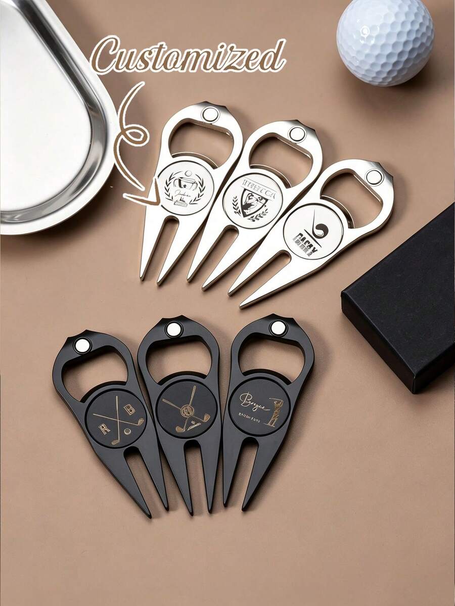 Personalized Golf Ball Marker & Divot Repair Tool, Custom Golf Tool, Golf Divot Repair Tool, Men's Groomsman Golf Gift, Golf Accessories, Gift For Him, Best Gift For Dad - Multicolor - View 1