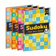 Children's Easy Sudoku Practice Book, Beginner Number Grid Puzzle For Early Learning, Select Age 3-6 6-9 9-12 12+ - Sudoku Book - View 2