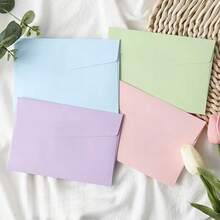 50pcs/Set Multicolor Letter Envelopes, Ins Style Paper Bags, Romantic Simplicity Envelopes Back To School - A - View 4