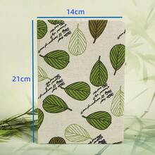 A5 Linen Fabric Notebook Cover Embroidered Logo Travel Journal Vintage Student Diary - Rectangle - View 10