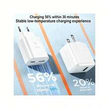 USB-C Charger, 25W Dual USB-C Port Fast Charging, With 60W USB/USB-C To Type-C Fast Charging Cable, 3.3FT/100cm Length, Compatible With IPhone 16/15 Series, Charging Cable, CE And RoHS Certified, With USB-C And USB-A Ports, Compatible With IPhone 16, 16e, 16 Pro, 15, Compatible With Samsung S25, S24, S23, Christmas Gift/Home Gift - View 6