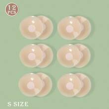 Multi-Pack Invisible Nipple Covers, Seamless, Reusable, Breast Pads, Backless Dress Lingerie Accessories For Women - Multicolor - View 8