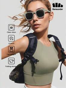 Beneunder Wellington Frame Color Original Gafas de Moda Plegables FD002 - Verde Oliva - Ver 1