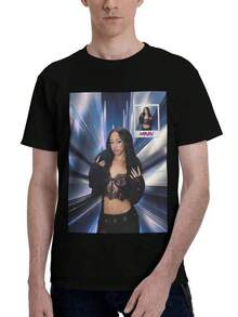 Camisetas Gráficas para Hombre, Tops de Verano, Katseyes MADIs Y2K, Camiseta con Gráficos Fotográficos Estéticos Láser, Ropa de Gimnasio para Mujer - Negro - Ver 1
