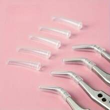 Tweezer Tip Protective Cap Soft Rubber Pointed Head Protective Cap Nail Clipper Repair Clipper Head Protective Cap Nail Clipper, Sharp Tool Protective Cover - Transparent - View 6