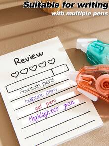 4pcs/6pcs Colorful Mini Correction Tape Set, Multiple Bright Colors, Smooth And No Smudging, Suitable For School, Office, Home, Ideal Choice For Students And Teachers, Back To School Season - Multicolor - View 8